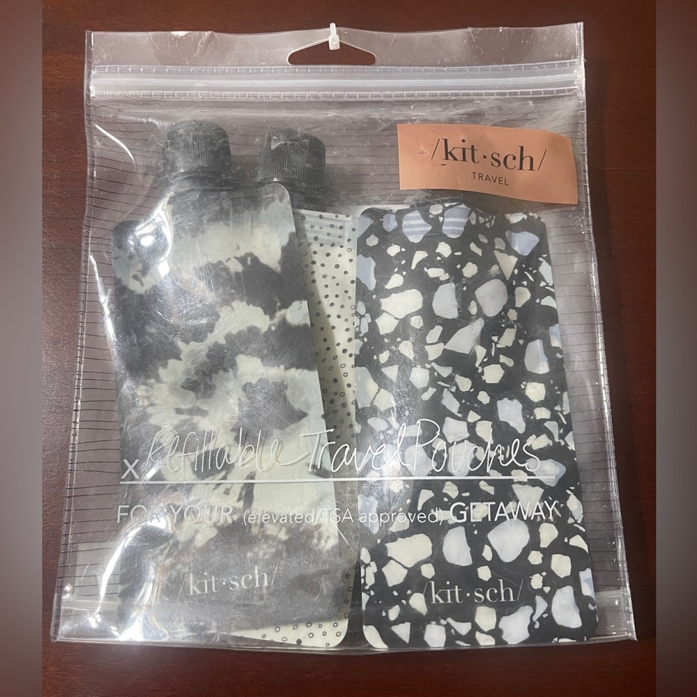 Kitsch Refillable Travel Pouch Trio